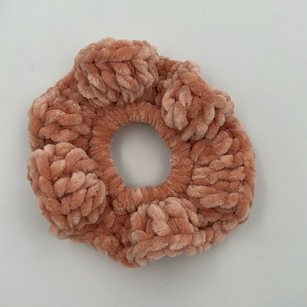 Wholesale 10 Oversized Scrunchies Hair Ties Crochet Handmade Mystery Colors - Picture 12 of 16